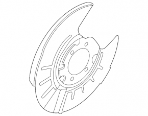 Rear left brake disc cover for Nissan Ariya 23-25