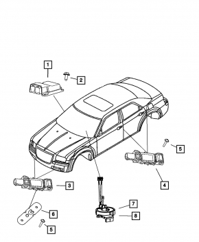 Front Right Airbag Sensor for a 09-14 Dodge Challenger