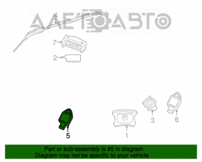 Front Right Airbag Sensor for a 09-14 Dodge Challenger