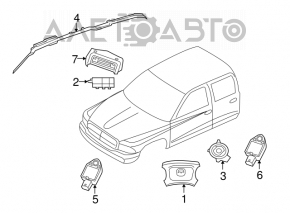 Front Right Airbag Sensor for a 09-14 Dodge Challenger