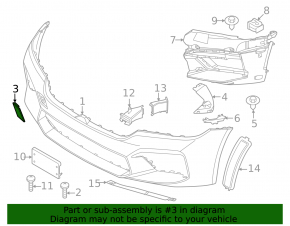 BMW 5 Series G30 2021-23 Front Bumper Tow Hook Cover. Bumper Cover & Trim, 2021-22 Bumper Cover & Trim
