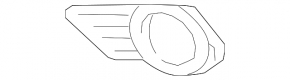 Left fog light frame for Toyota Sienna 11-17, without parking sensors