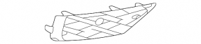 Left rear bumper grille for Lexus LX 22-26 F Sport