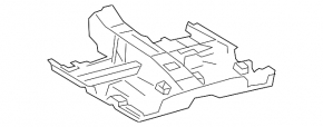 Floor covering rear Lexus UX200 19- black