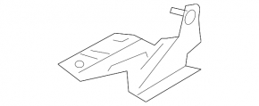 Right hood hinge for Mitsubishi Lancer 10-17