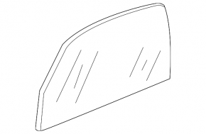 Front left door glass for a VW Beetle 12-19