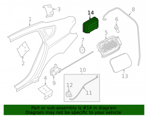 Left ventilation shield BMW X5 E70 07-13