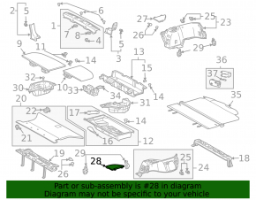 Left arch trim trim RX300 RX330 RX350 RX400h 04-09 beige, scratches