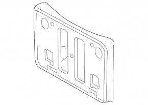Front bumper number plate holder Toyota Camry v70 21-24 LE/XLE