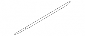 Door-glass molding, central front left, Hyundai Azera 12-17
