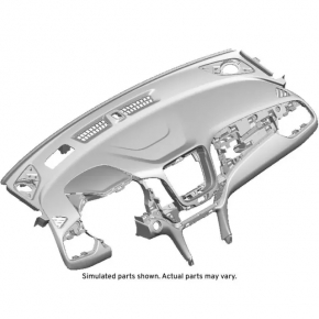 Chevrolet Equinox 20-24 black dashboard without airbag