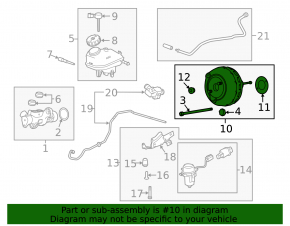 Vacuum Booster Chevrolet Impala 14-20