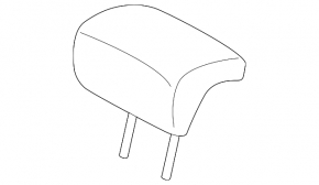 Kia Sorento 16-20 rear center headrest, black cloth, dry-cleanable