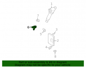 Crankshaft Position Sensor 3MZ-FE Lexus RX400h 06-09