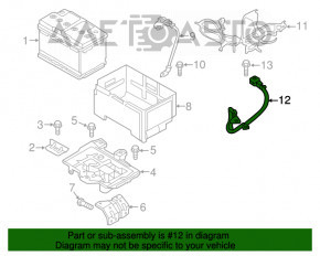 Battery terminal negative Kia Optima 16-20