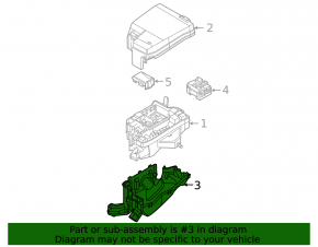 Hyundai Sonata 20-26 HEV Underhood Fuse Box Lower Cover