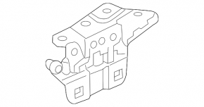 Right bonnet hinge Mercedes GLS-class X166 13-19