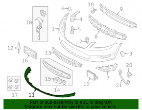 Ford Taurus 13-20 Front Bumper Lip