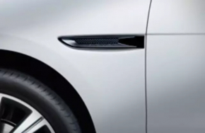 Left wing molding Jaguar F-Pace X761 17- black gloss