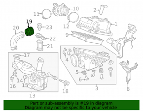 Air duct to filter rubber Acura ILX 13-15
