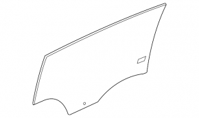Glass door rear right Chevrolet Malibu 13-15