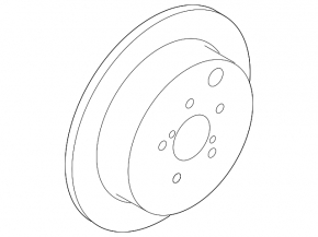 Brake disc rear right Subaru Forester 14-18 SJ 278/18mm