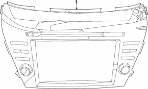 Monitor, display, navigation Nissan Murano z52 15-17