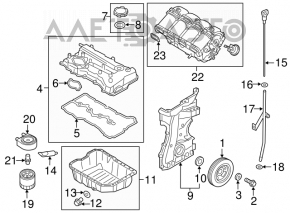 Intake manifold Hyundai Sonata 11-14 2.4