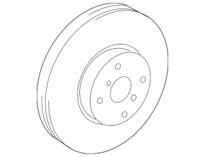 Front left brake disc for Toyota Prius C 12-19 BOSCH, 255/22 mm