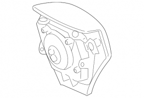 Airbag in the steering wheel, driver's side, Lexus IS250 IS300 IS350 06-12, black