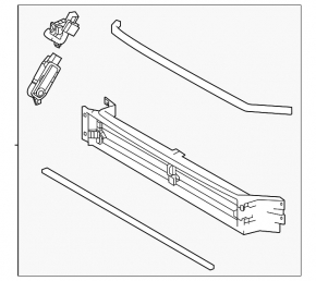 Toyota Venza 21-24 radiator deflector blind assembly