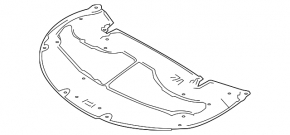 Lexus RX350 RX450h hood insulation 16-22