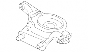 Lower arm under spring rear right Nissan Maxima A36 16-