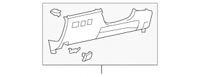 Dashboard trim driver's knees Toyota Avalon gray 05-12 gray