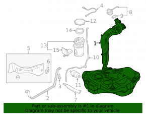 Fuel tank VW Beetle 12-19 1.8T