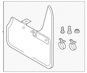 2 rear mudguards for Volkswagen Golf 20-21