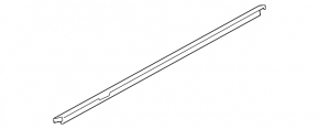 Molding door-glass central rear left VW e-Golf/Golf R 15-19