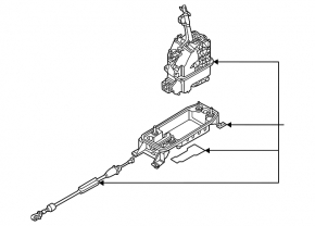 Gearbox shifter VW Tiguan 22-24