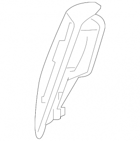 Deflector air duct front panel central left Subaru Forester 19- SK