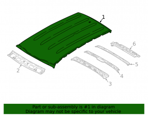 Metal roof for Kia Sportage 17-22 without sunroof