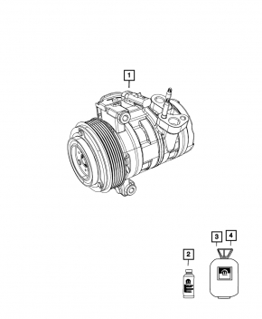 Air Conditioning Compressor Jeep Compass 17-22 2.4