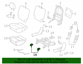 Rear left seat runner cover, 2nd row, front left, Toyota Prius V 12-17, black, scratches
