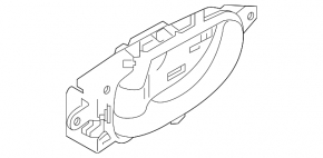 Nissan Leaf 11-12 inner front left door handle