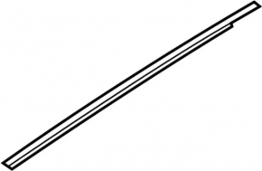 Molding door-glass central front left Infiniti Q50 14-20 chrome