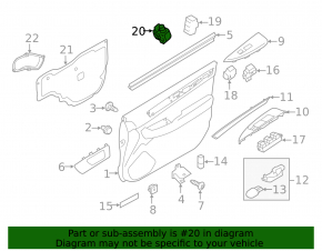 Subaru Outback 15-19 Mirror Control