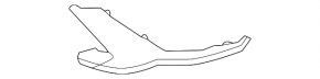 Left front bumper molding for Hyundai Santa FE 21-23 chrome