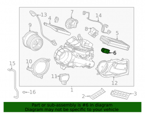 Rear Row Air Conditioner Heater Valve Toyota Sienna 21-25