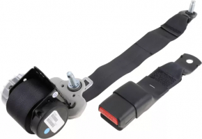 Seat belt rear left Nissan Leaf 13-17 black