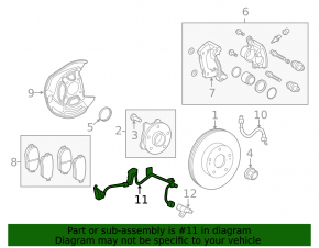 ABS Sensor Wire Front Left Lexus IS 06-13 AWD