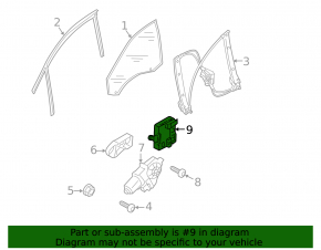 Front left door computer Audi Q5 8R 09-12